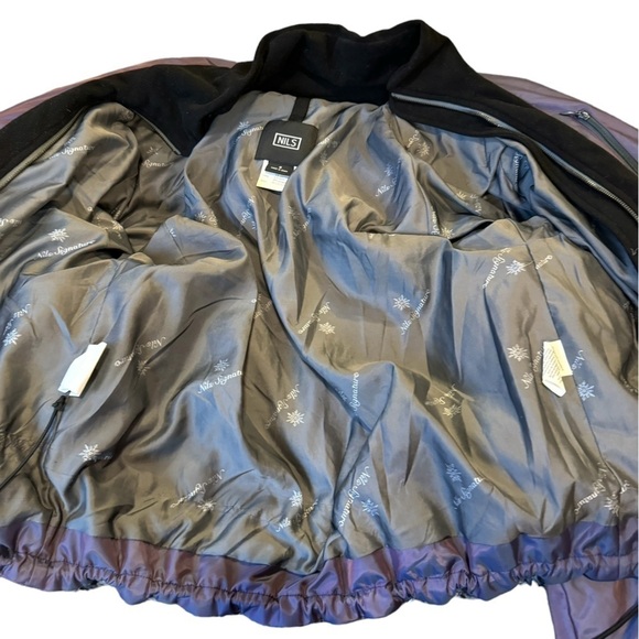 NILS Iridescent Purple Puffer Shall Winter Jacket  Women's size 8 - Picture 8 of 16